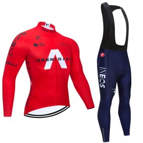 Set Fietsshirt Lange Mouw + Lange Koersbroek 2021 Ineos Grenadiers N005